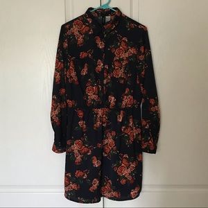 H&M Floral Rose Print Dress